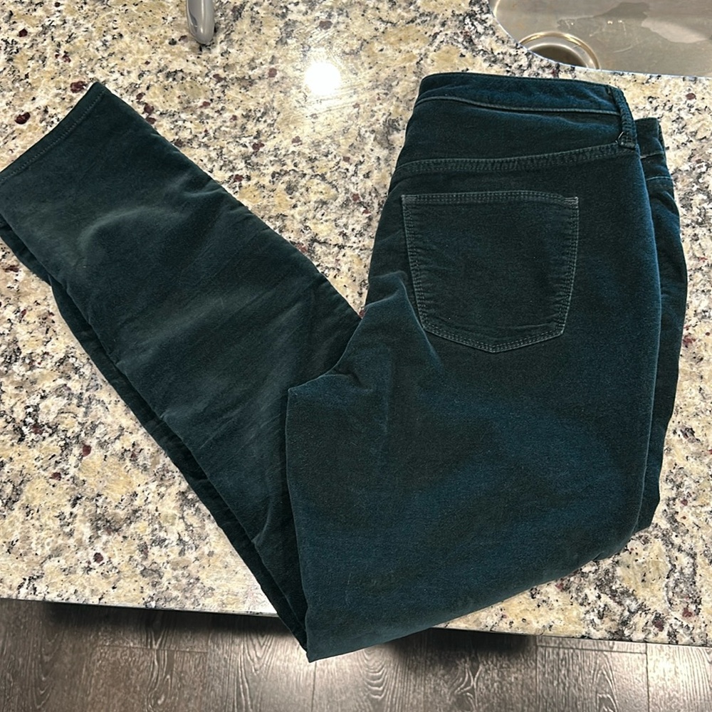 Universal Threads- size 12 green velvet skinny